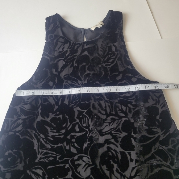 Aritzia Wildred Trompette Velvet  Sleeveless Dress Silk Black XS - Picture 10 of 12